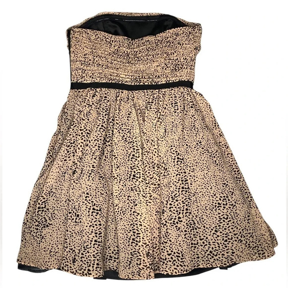 Guess Los Angeles Victoria Leopard-Print Strapless Mini Dress - Picture 7 of 12